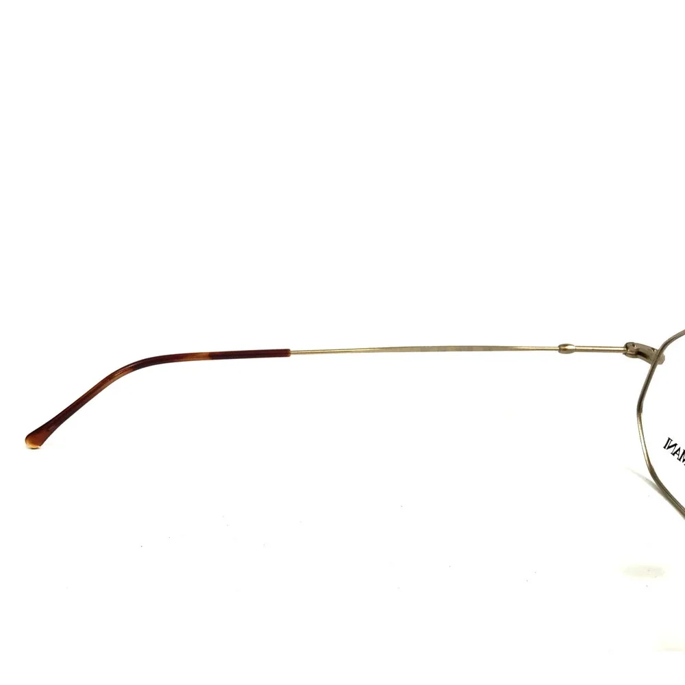 Vintage Giorgio Armani Eyeglasses Frames 227 703 Matte Gold Octagonal 49-20-140